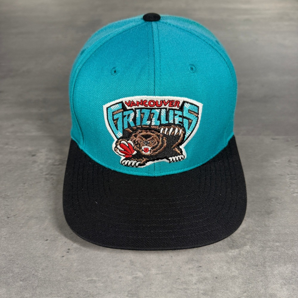 Mitchell Ness Vancouver‎ Grizzlies NBA Snapback Hat Teal Black Hardwood Classics
